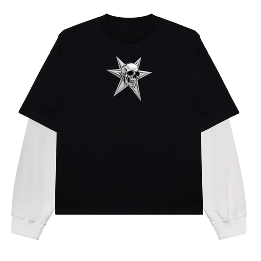 liquid metal skull long sleeve