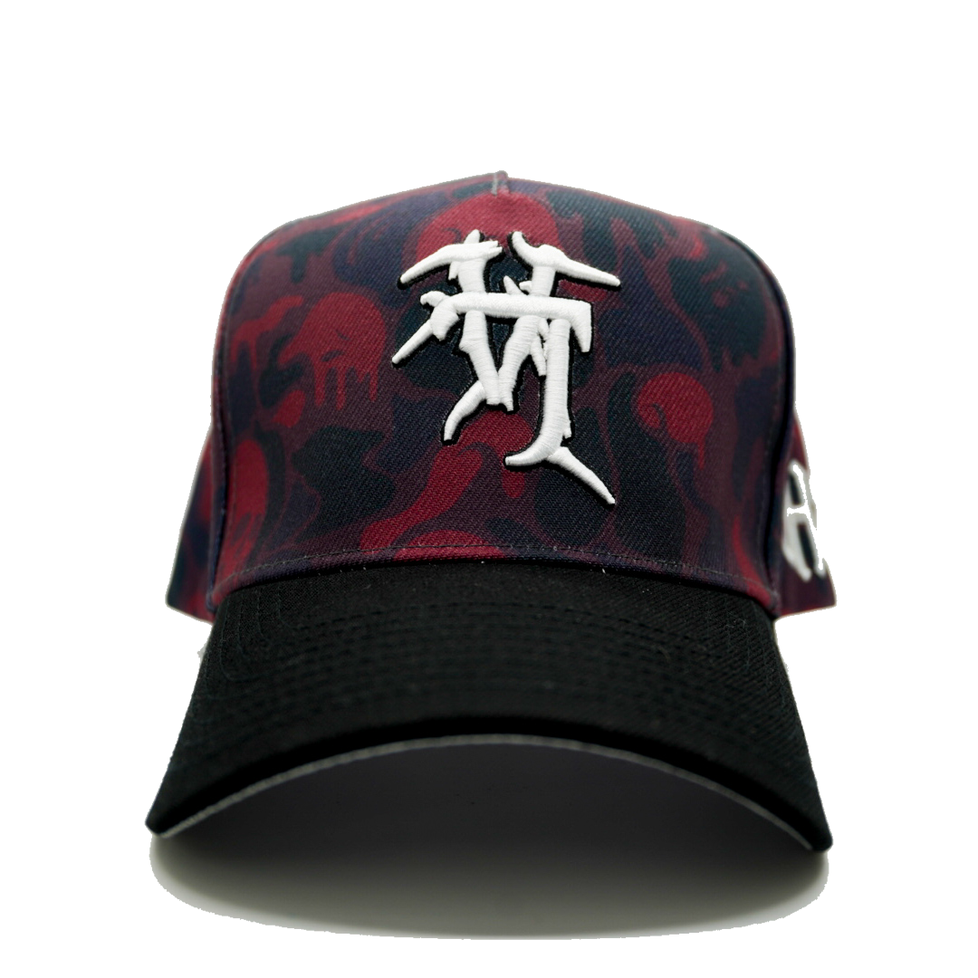 sacred maroon skull camo