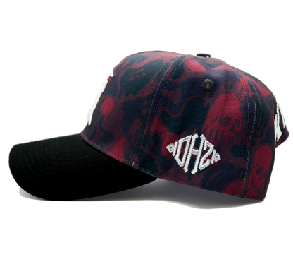 sacred maroon skull camo